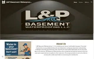 L&P Basement Waterproofing LLC of Carol Stream website