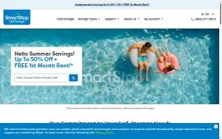 SmartStop Self Storage of Glasgow website