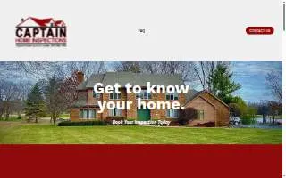 Captain Home Inspections website
