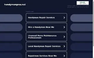 Handyman Pros of Cary website