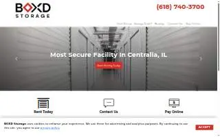 Boxd Storage Centralia website