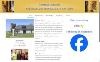 Centralia Coin, Stamp, Etc. website