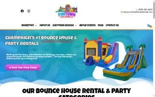 FunTown Inflatables of Champaign website