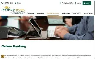 Peoples Bank Indianola website