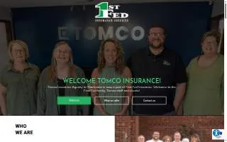 Tomco Insurance Agency website