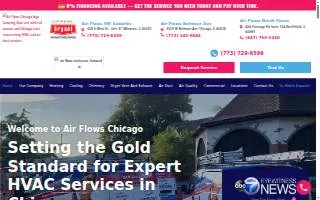 Air Flows Chicago website
