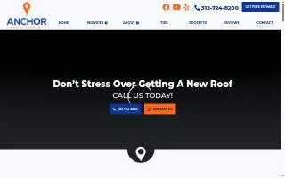 Anchor Point Roofing of Chicago website
