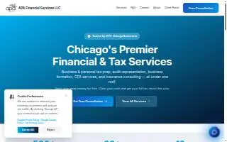 APA Financial Services website