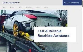 Big Sky Towing Inc website