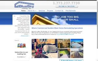 Blue Sky Roofing, Inc. website