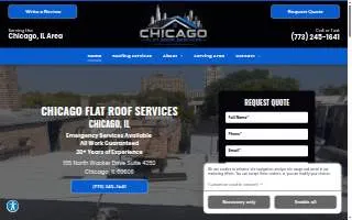 Chicago Flat Roof Services website
