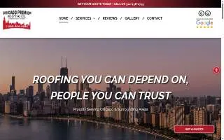 Chicago Premier Roofing website