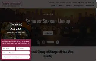 City Winery Chicago website