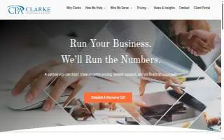 Clarke Professional Accounting website