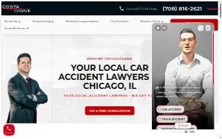 Costa Ivone Injury Lawyers - Chicago website