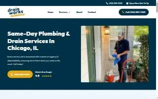 Drain Works | Chicago Sewer & Drain website