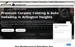 Elite Luxe Auto Detailing website
