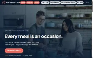 Elite Personal Chefs website