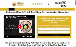 EZ Bed Bug Exterminator website