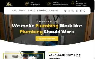 Fast Action Plumbing website