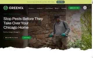 Greenix Pest Control of Chicago website