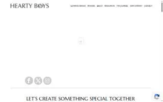 Hearty Boys website