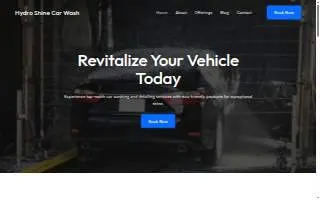Hydro Shine Car Wash website
