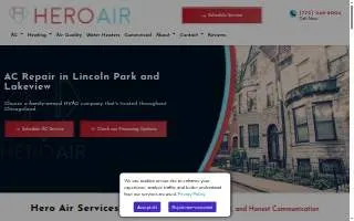 Hero Air website