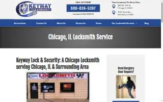 Keyway Lock & Security Company of Chicago website