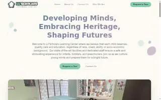 Lil’ Scholars Learning Center website