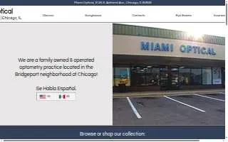 Miami Optical website