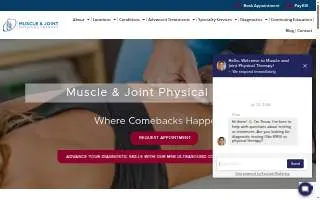 Muscle & Joint Physical Therapy website