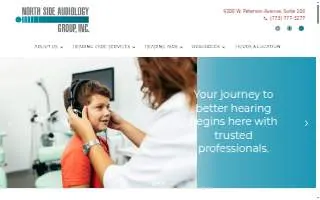 North Side Audiology Group of Chicago website