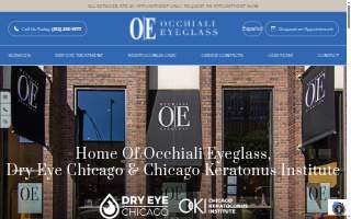 Occhiali Eyeglass, Chicago Keratoconus Institute, Dry Eye Chicago, Robert E. Lopez, OD
