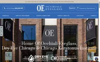 Occhiali Eyeglass, Chicago Keratoconus Institute, Dry Eye Chicago, Robert E. Lopez, OD website