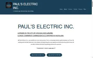 Paul's Electric Inc. of Chicago website