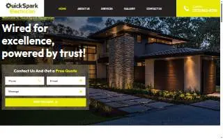 QuickSpark Electrician website