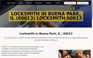 Secure Locks | Locksmith Chicago website