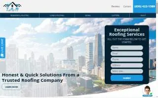 TAR Roofing Inc of Chicago website