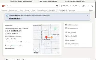 Walgreens Pharmacy at NMPG-Lakeview website