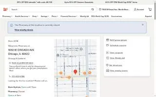 Walgreens of Chicago website