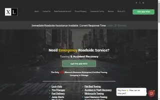 XL Towing Chicago (WBE) website