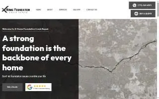 B & F Foundation Repair LLC website