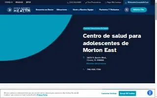 Cook County Health Morton East Adolescent Health Center website