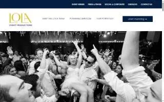 Lola Event Productions LLC of Cicero website