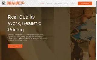 Realistic Remodeling LLC website