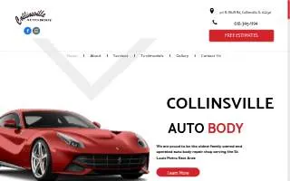 Collinsville Auto Body website