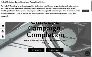 Mow Printing Inc website