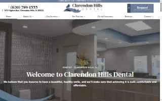Clarendon Hills Dental website