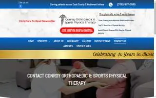 Conroy Orthopaedic & Sports Physical Therapy website